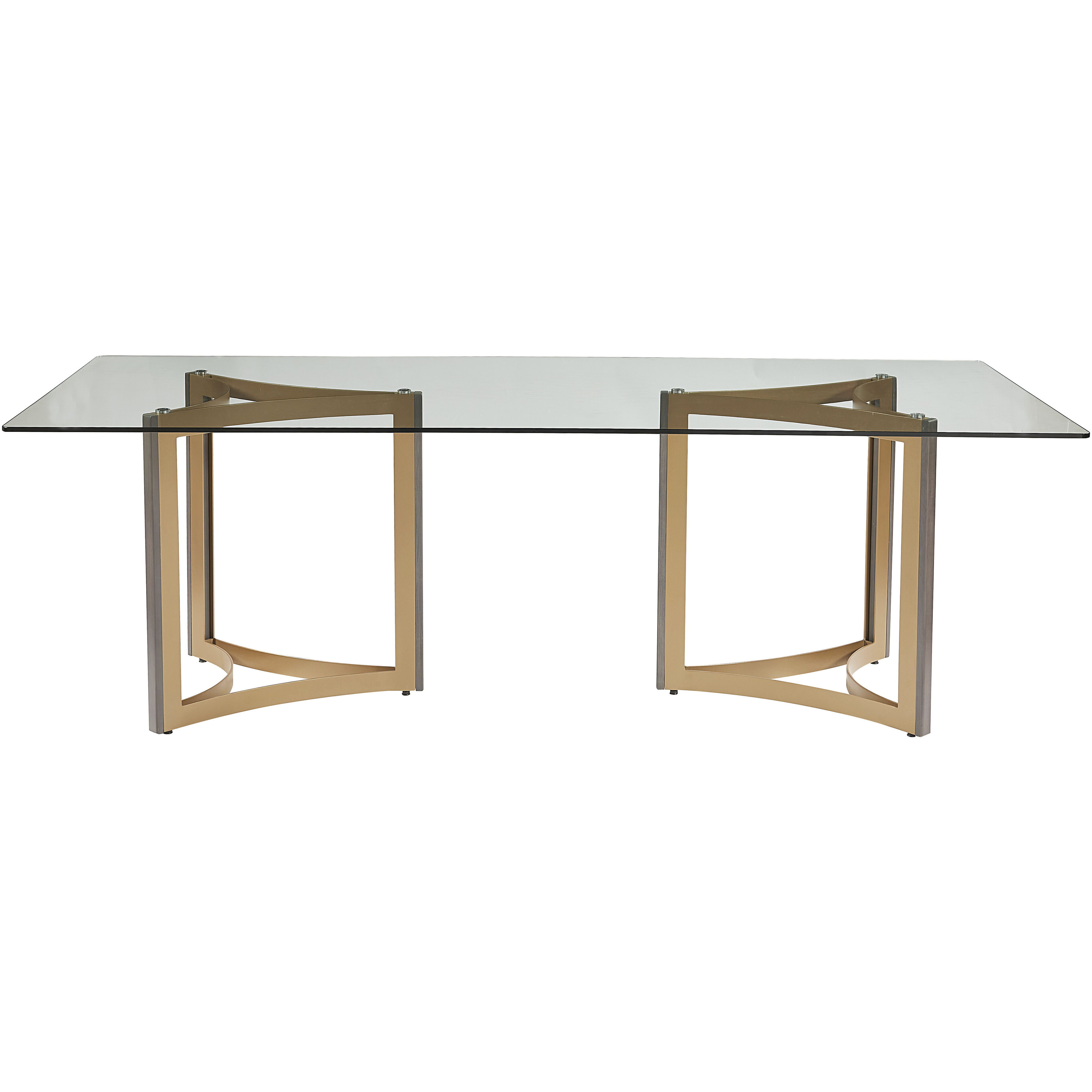 Mendoza Gold Dining Table Base, Set Of 2